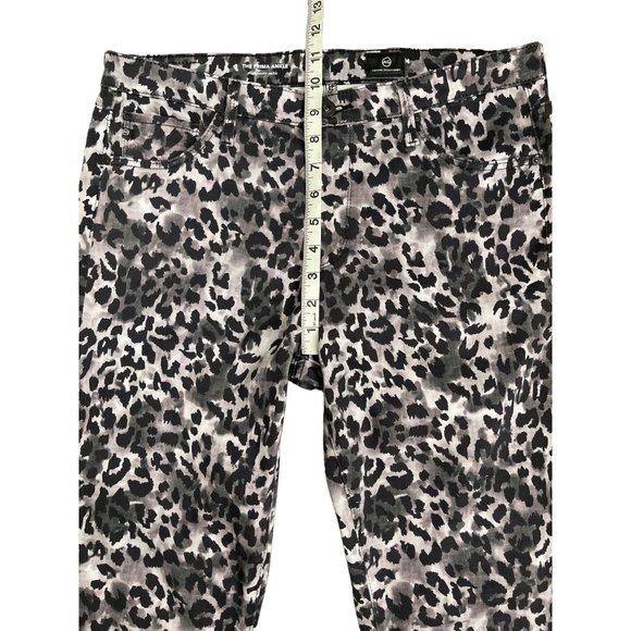 AG Adriano Goldschmied Prima Ankle Cigarette Leopard Stretch Jeans 31R $188 NWOT - Picture 8 of 14